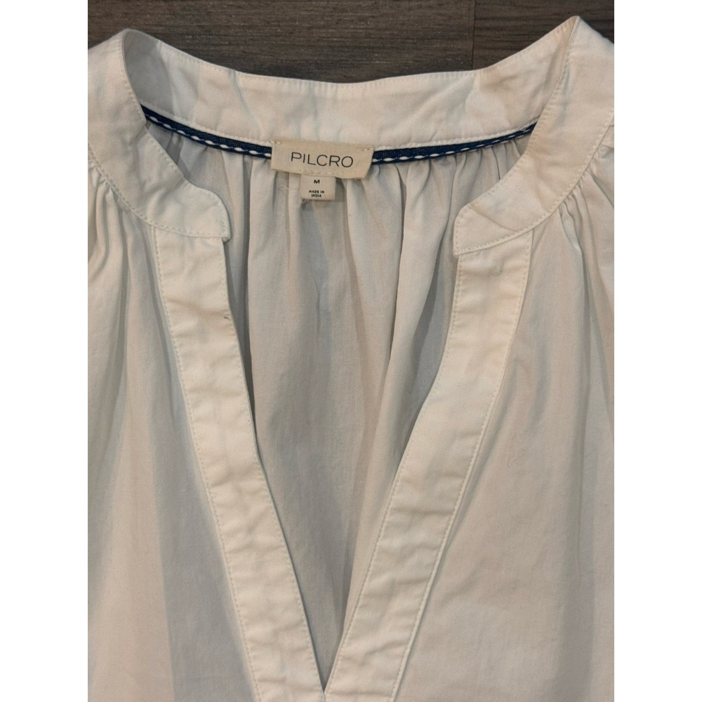 Anthropologie Pilcro Blouse M Tatum Cottagecore Romantic Puff Sleeve Peasant Top - Picture 11 of 12